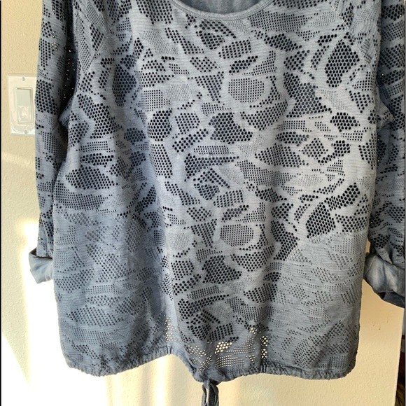 NWOT Anthropologie Saturday Sunday Top with Pockets and Drawstring Hem - Picture 3 of 8